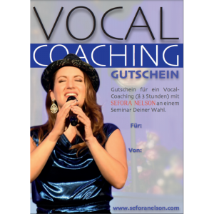 Gutschein Vocal Coaching